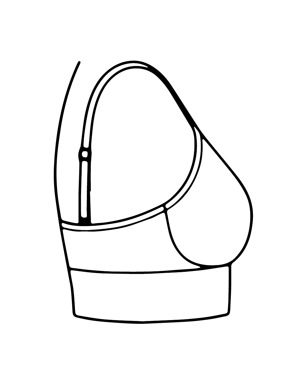 Los Angeles Apparel - Garment Dye Basic Bralette