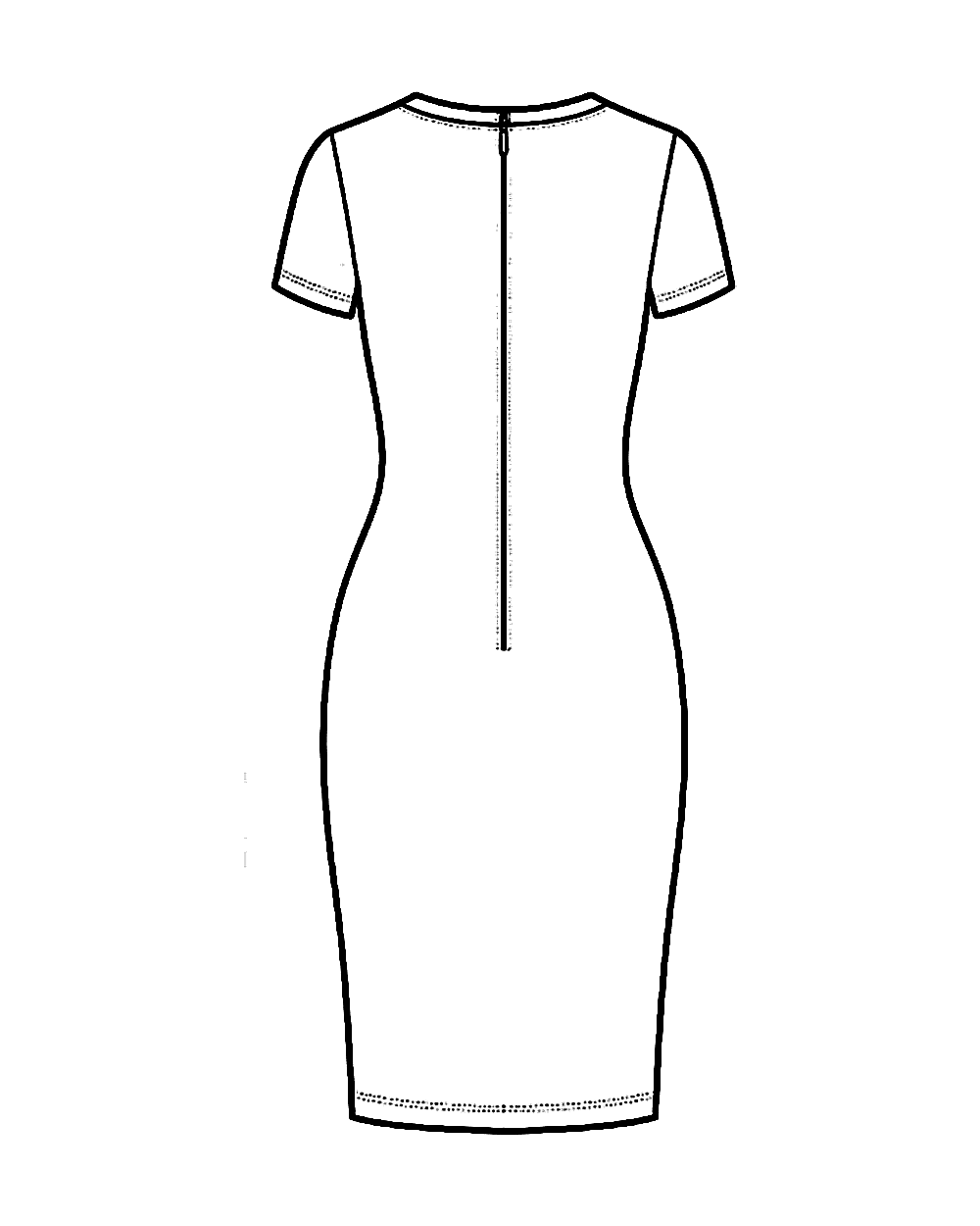 Los Angeles Apparel - 14/1 Rib Spaghetti V-Neck Dress