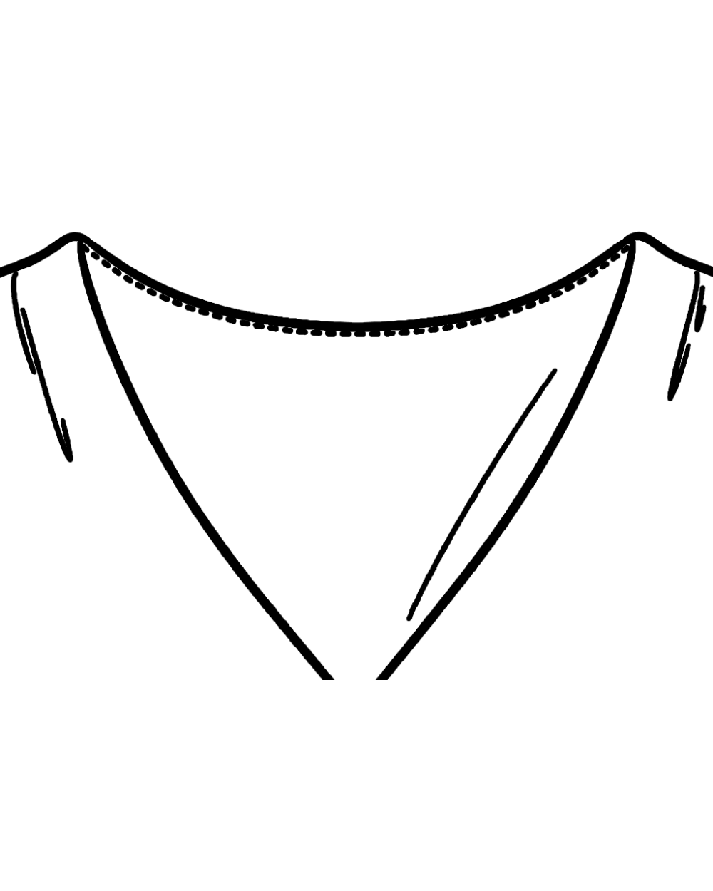 Los Angeles Apparel - 14/1 Rib Spaghetti V-Neck Dress