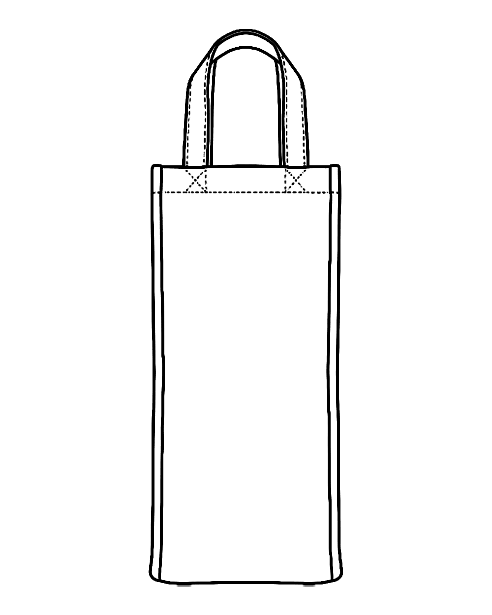 Liberty Bags - 10 Ounce Cotton Canvas Single Bottle Wine Tote