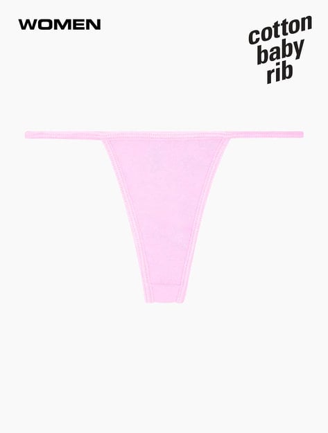 Custom Los Angeles Apparel - Baby Rib Thong - DTLA Print