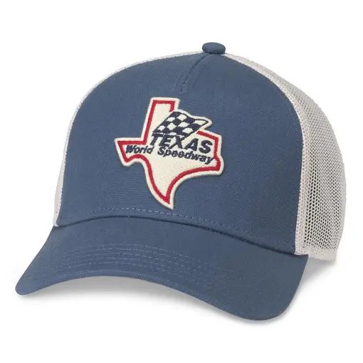 Custom embroidery hat with Texas World Speedway logo