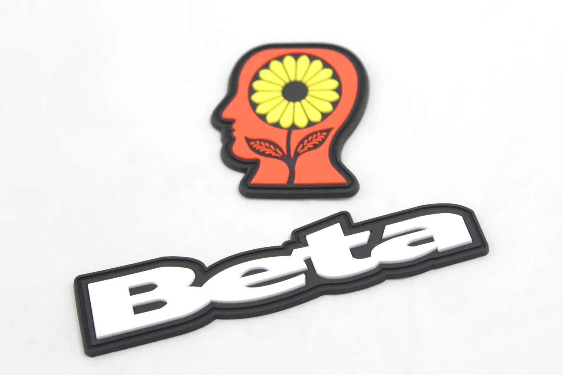 Custom PVC patch with Beta logo