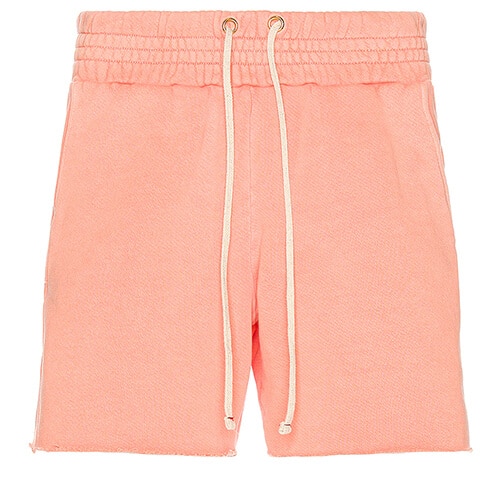 pink custom dyed shorts