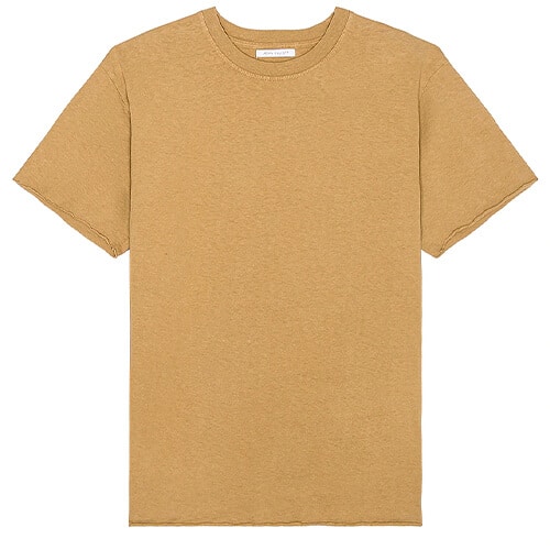gold garment dyed t-shirt