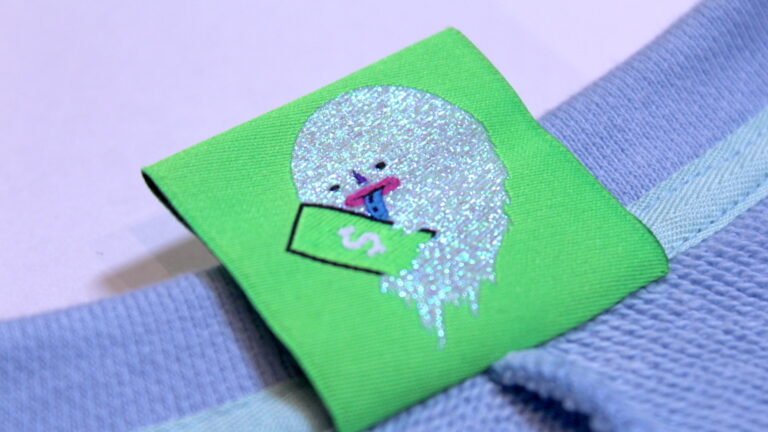 custom woven cash app label