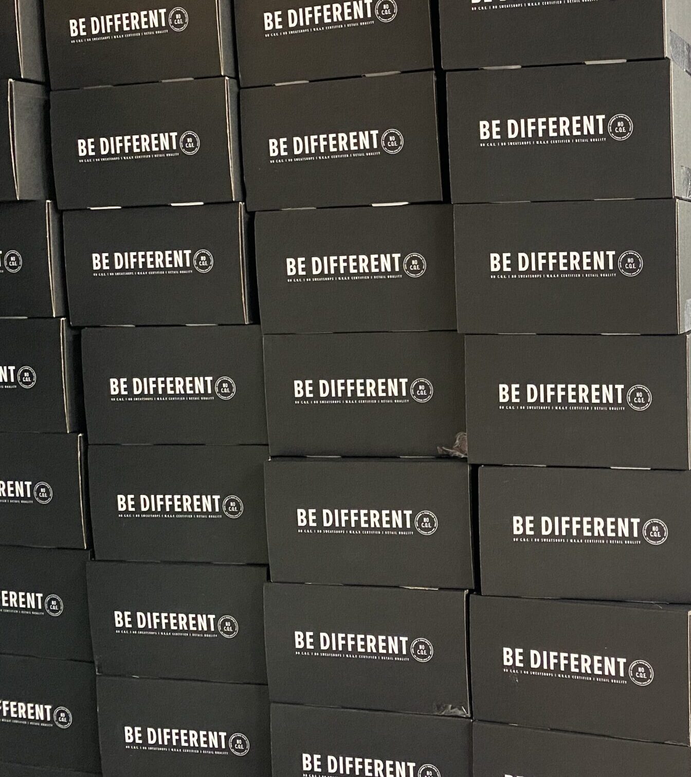 Bella + Canvas fulfillment boxes ready for shipment