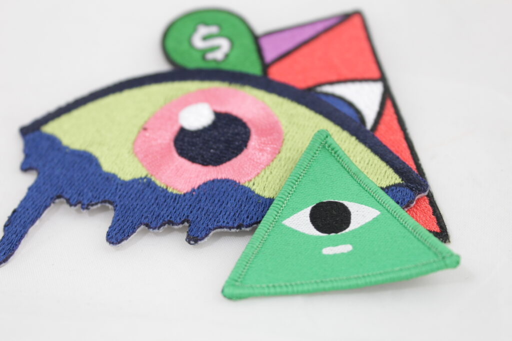 colorful cash app custom embroidered patches