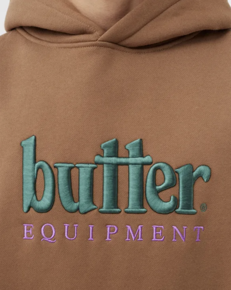 puff embroidered hoodie