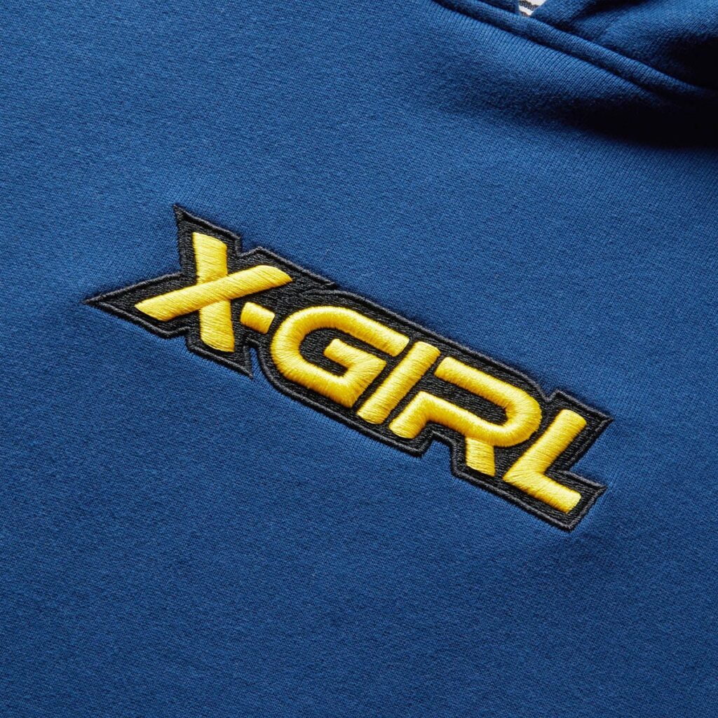 puff embroidery hoodie