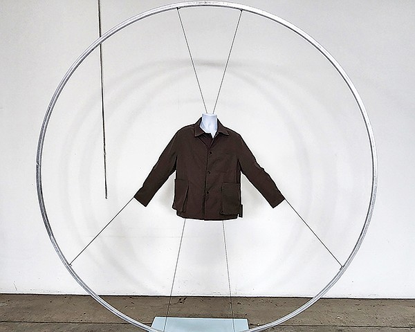 Transparent apparel manufacturing process in action.