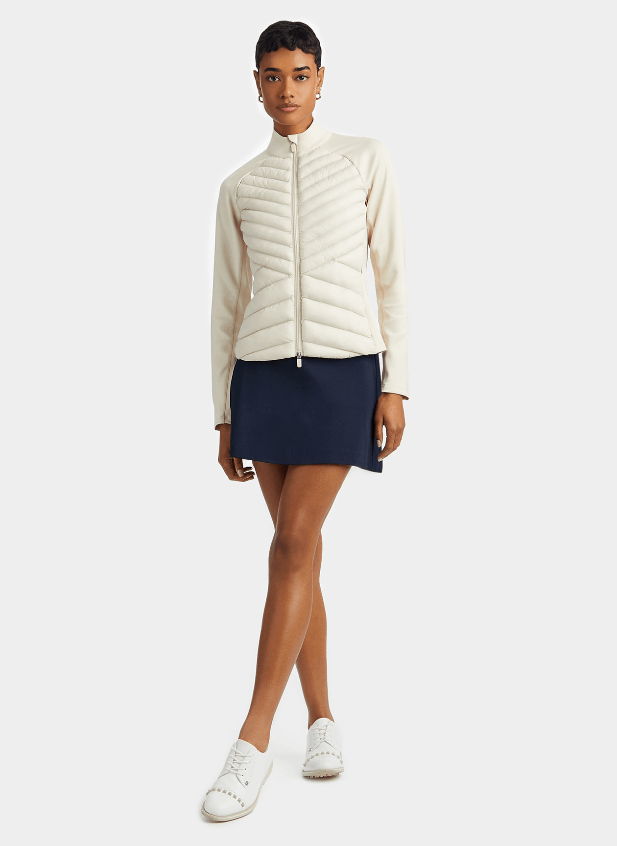 G Fore - Womens Hybrid Quilted Stretch Tech Interlock Jacket