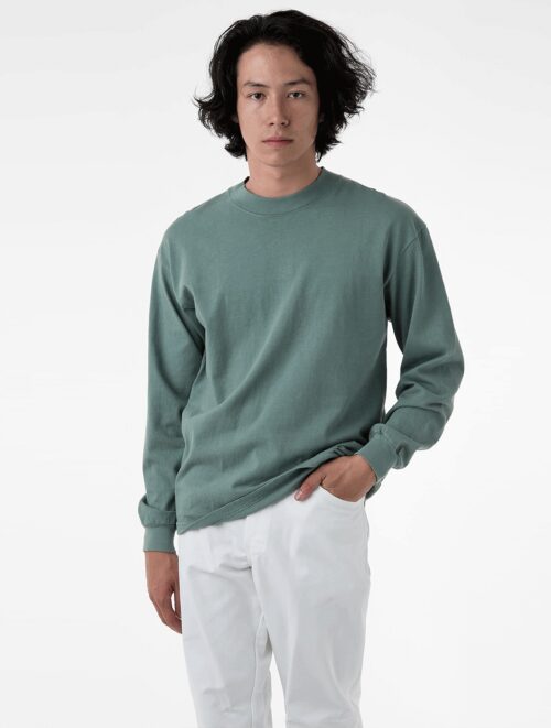 Los Angeles Apparel - L/S Grmnt Dye Mockneck 7.5oz