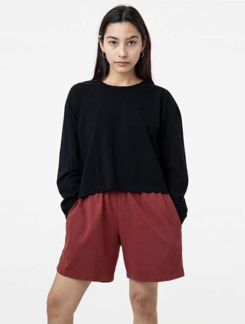Los Angeles Apparel - L/S Garment Dye Cropped T