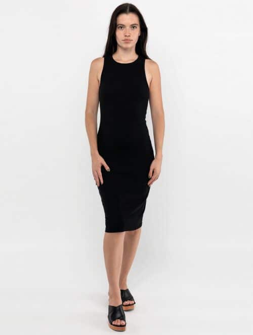 Los Angeles Apparel - Manantial Baby Rib Midi Dress
