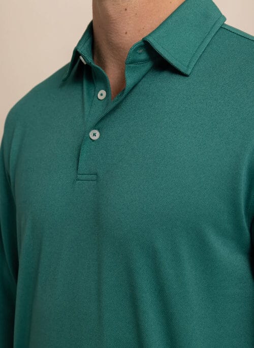 Southern Tide Mens Long Sleeve Belfair Performance Polo