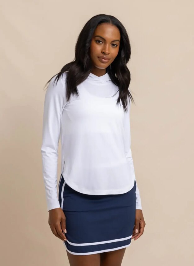 Southern Tide Womens Linley Brrr illiant Performance Hoodie
