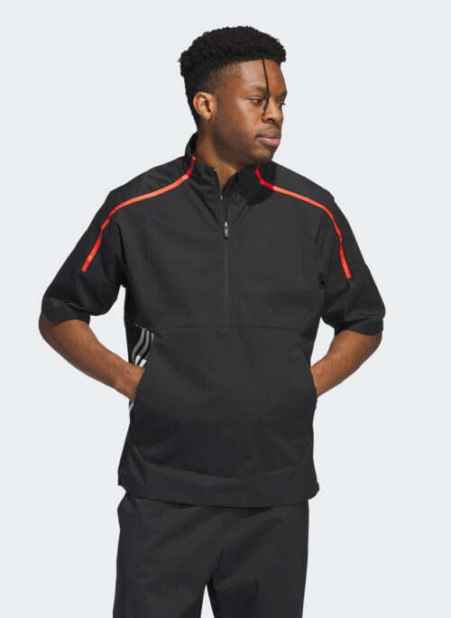 Adidas Mens Provisional Short-Sleeve Half-Zip Jacket
