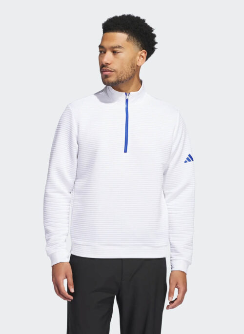 Adidas Mens Ultimate365 DWR Textured Quarter-Zip