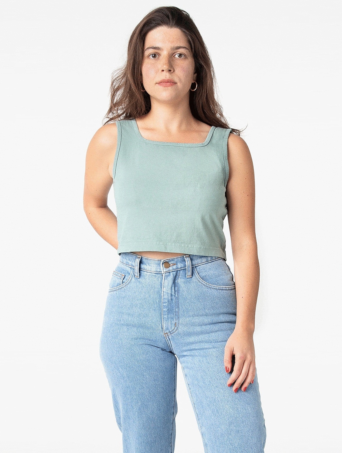 Los Angeles Apparel - 6.5 Oz Garment Dye Crop Tank