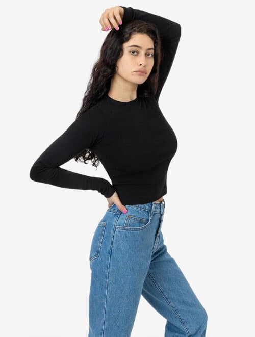 Los Angeles Apparel - Baby Rib Long Sleeve Crewneck