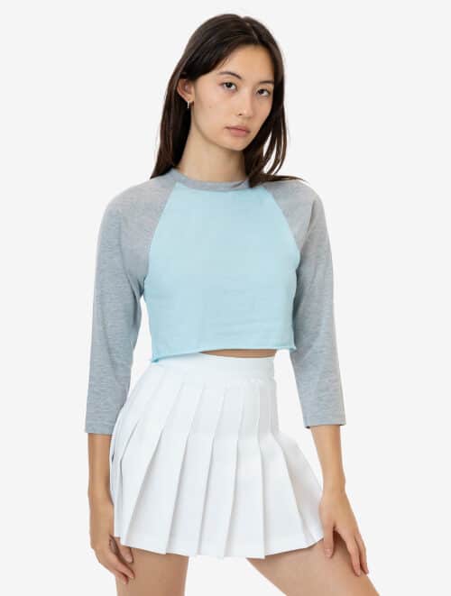 Los Angeles Apparel - Poly Cotton 3/4 Sleeve Raglan
