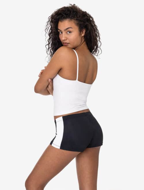 Los Angeles Apparel - NYLON TRICOT 2-TONE MINI SHORT