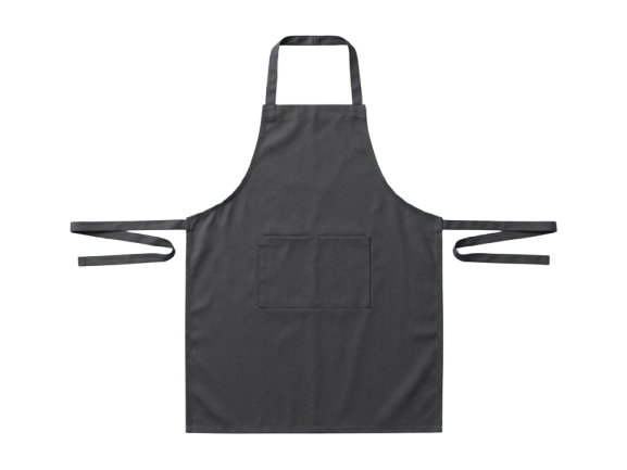 Apron decoration zones: chest, pocket, strap