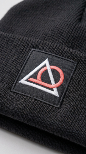 Medium embroidery on knit