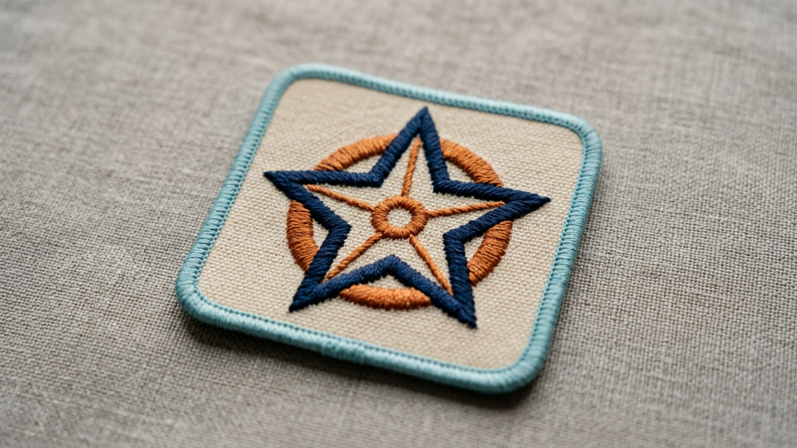 Embroidered patch sample
