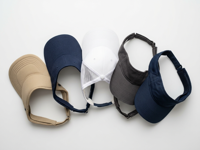 Collection of premium visor styles in various materials and colors
