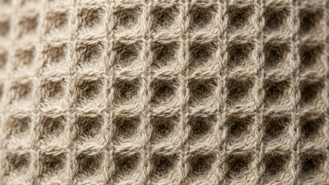 Waffle Knit material texture