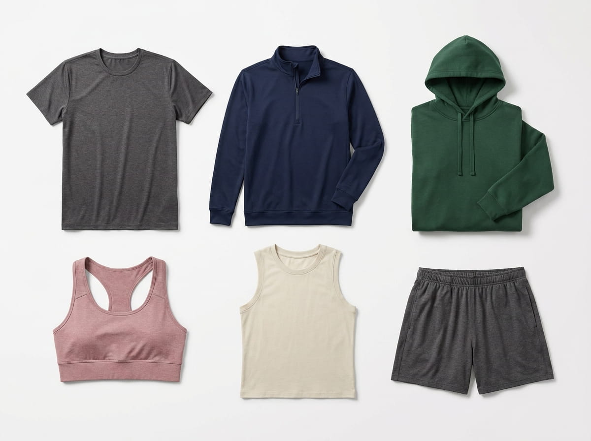 Badger Sport range — signature silhouettes flat-lay