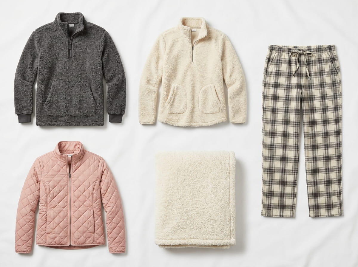 Boxercraft range — signature loungewear silhouettes flat-lay
