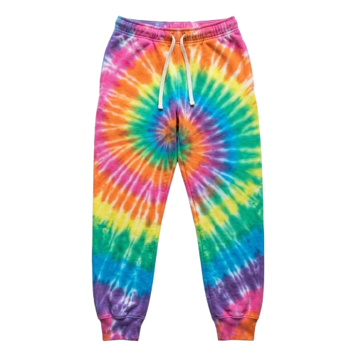 Colortone tie-dye joggers decoration zones