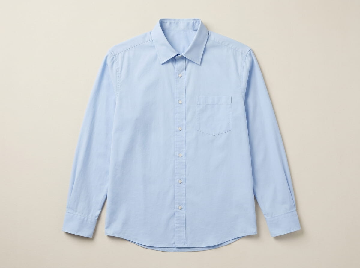 Cotton shirt anatomy features