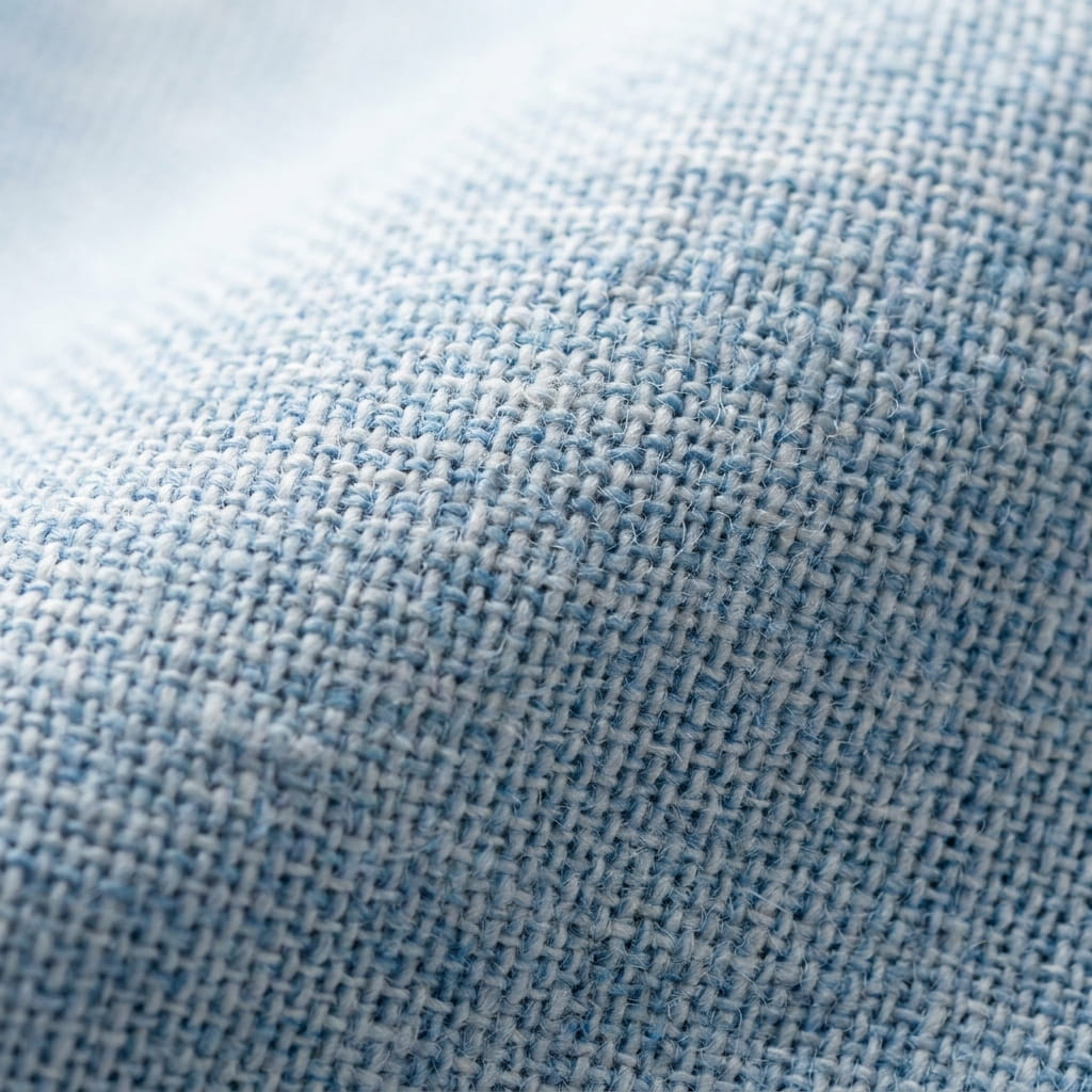 100% Cotton Chambray material texture