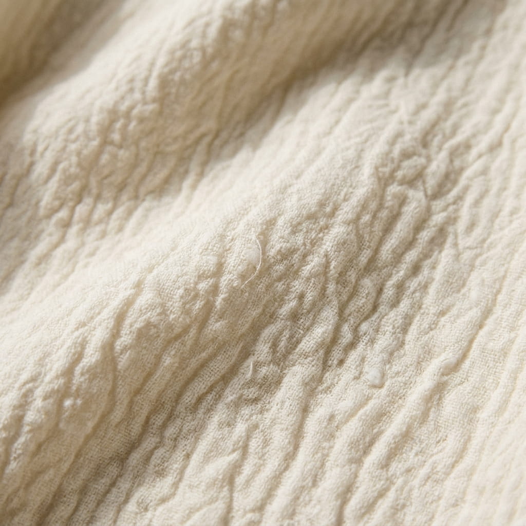 Organic Cotton Crepe material texture