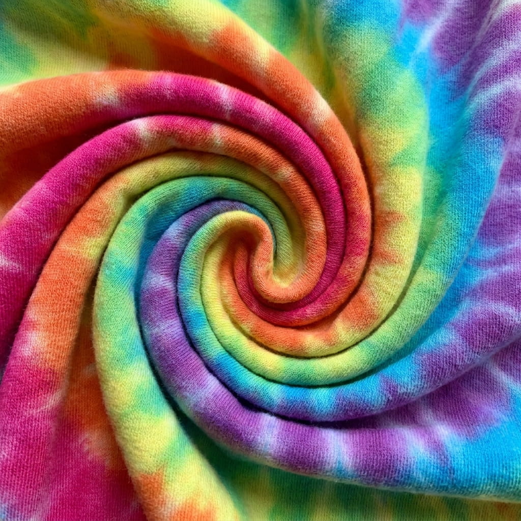 100% Cotton Hand-Dyed in the USA material texture