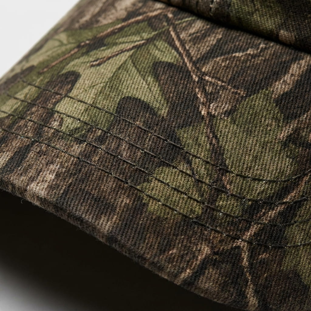 Camo-Continuous Curved Brim material texture