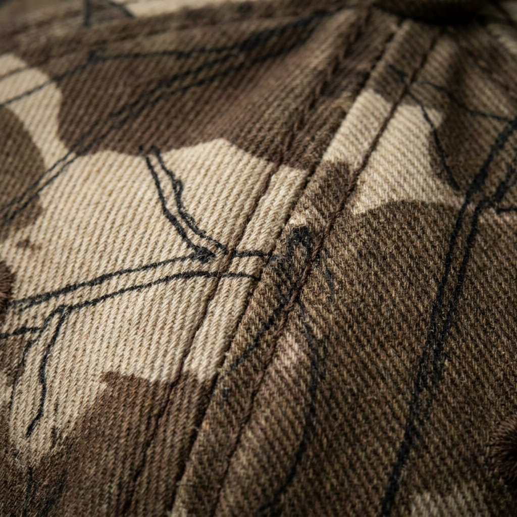 Camo-Ready Cotton-Twill Crown material texture