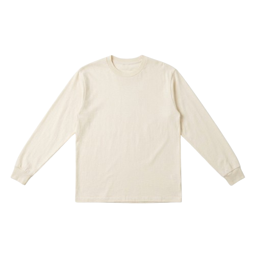 Long sleeve tee decoration zones