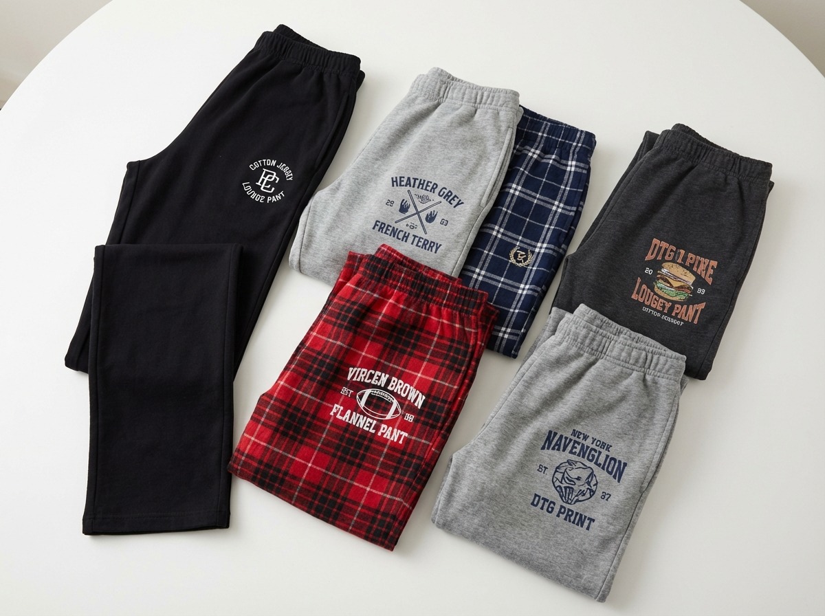 Collection of custom decorated pajama pants
