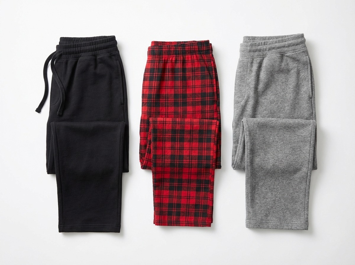 Collection of pajama and lounge pant styles