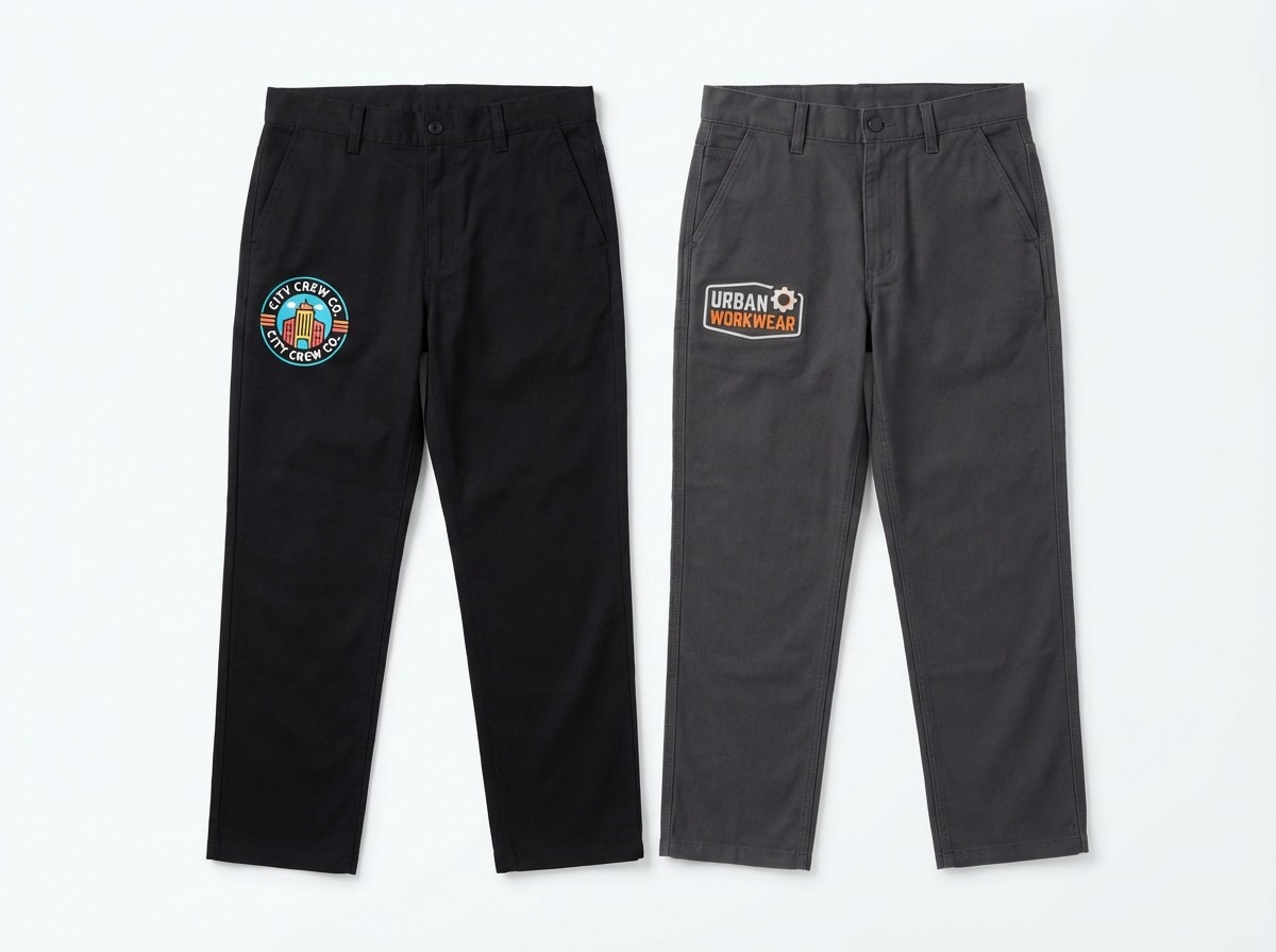 DTG printed and DTF transfer pants