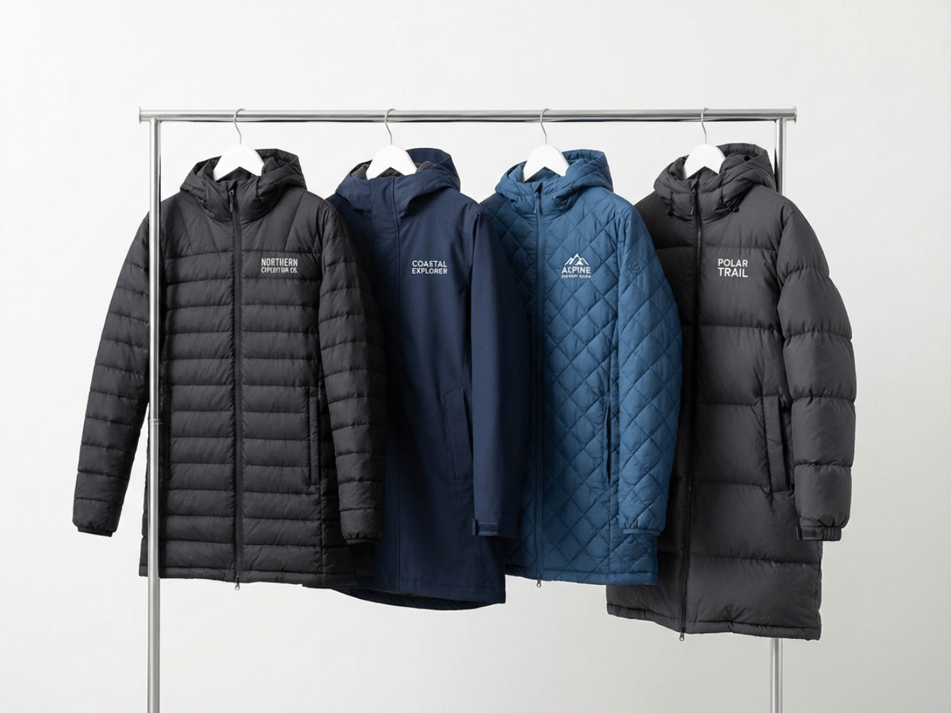 Collection of custom decorated parkas