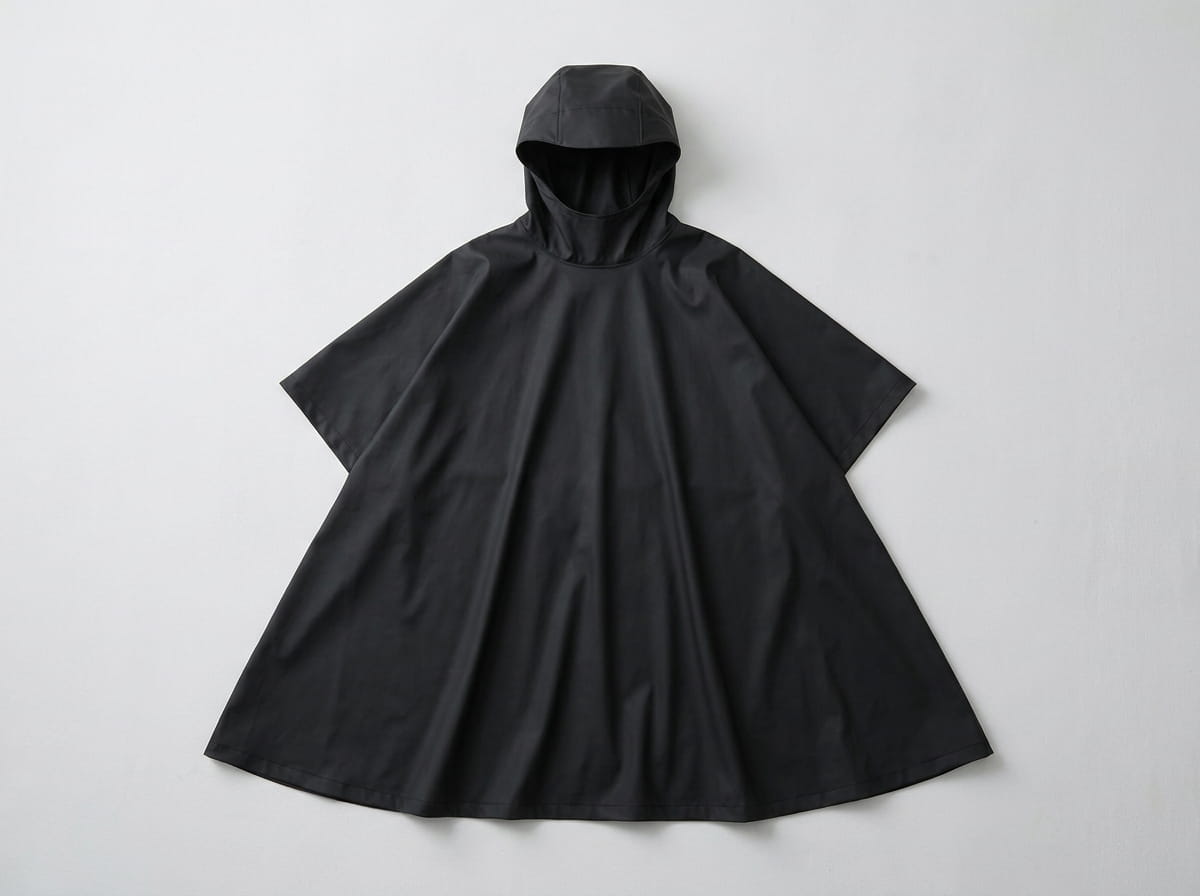 Rain poncho anatomy features