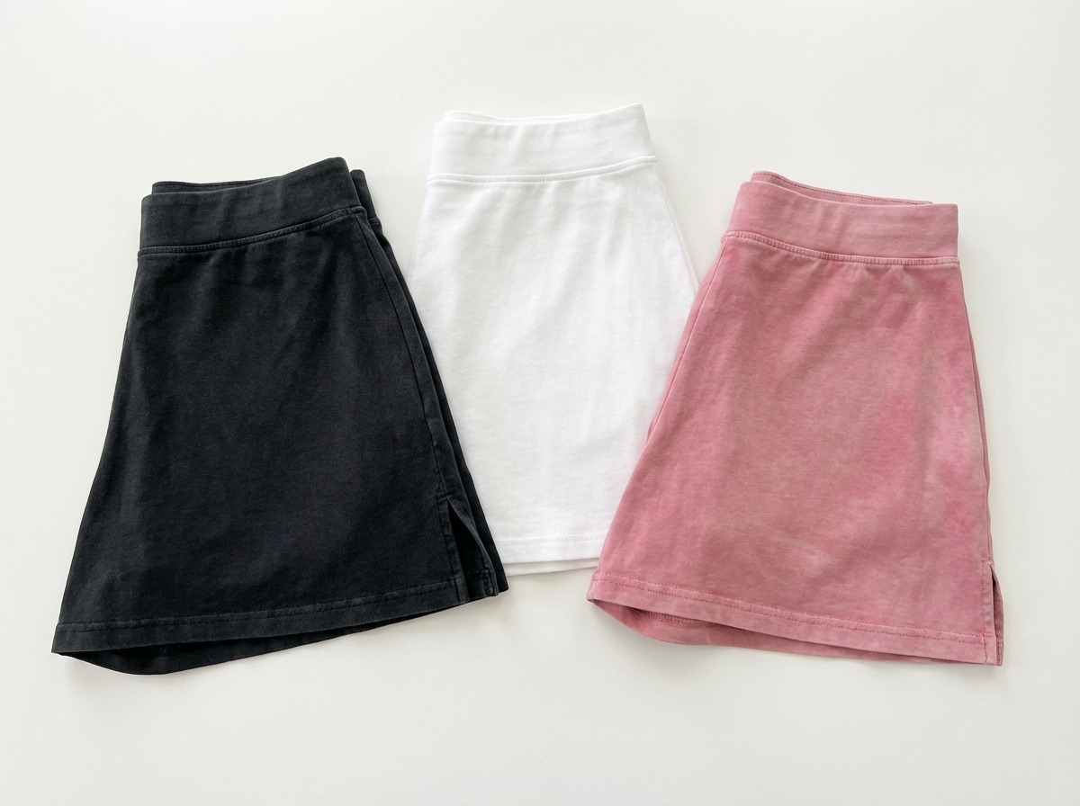 Collection of running and cheer skort styles