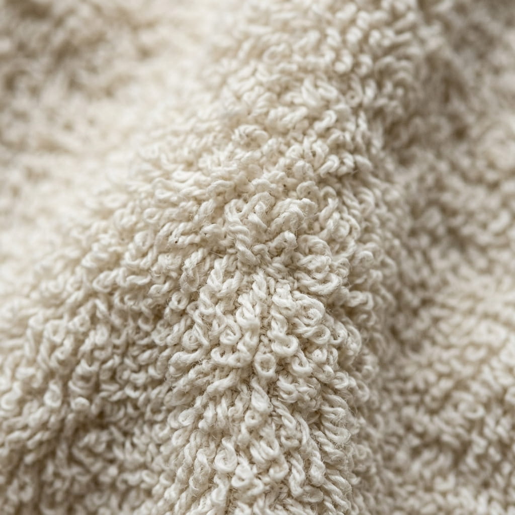 Absorbent Terry Cloth material texture