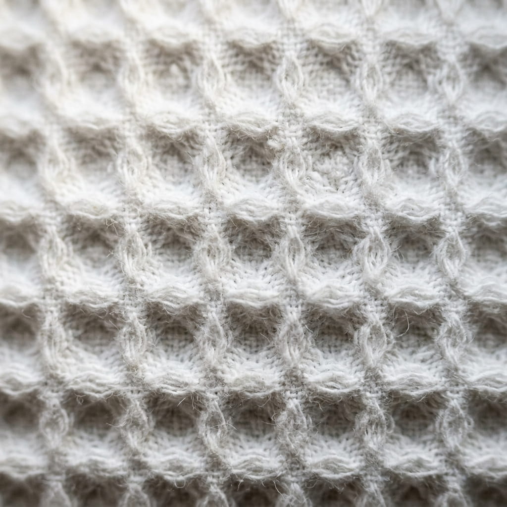 Premium Cotton Waffle material texture